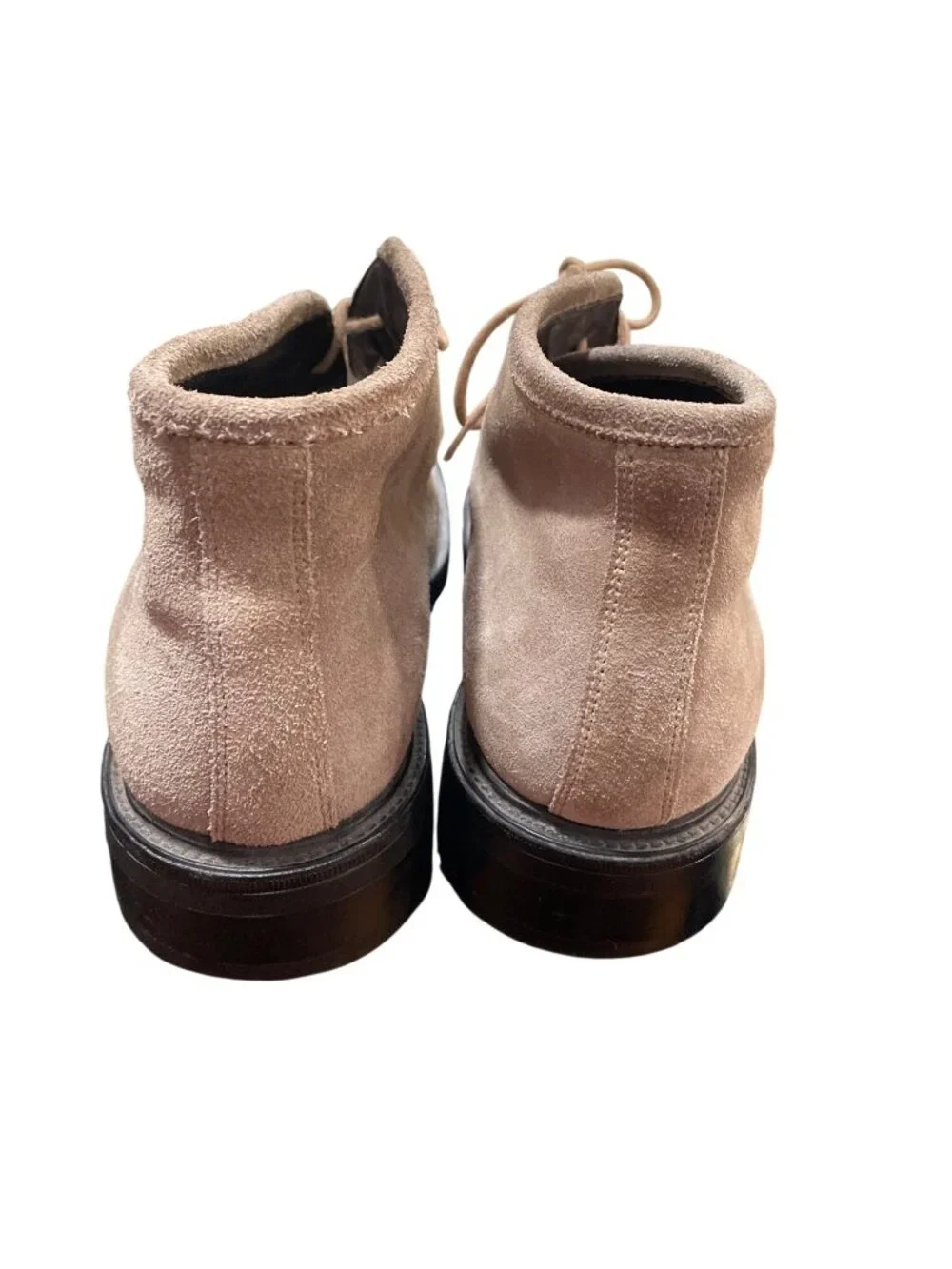 BachRach Mens beige leather suede chukka ankle boots sz 8.5 SKU 10-476